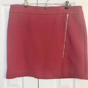 White House Black Market Red Mini Skirt Sz 14 CW